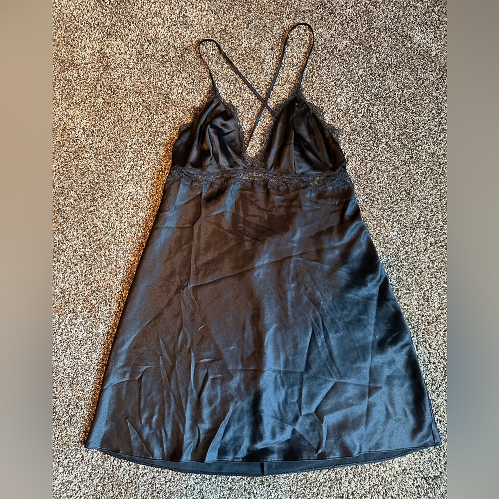 Victoria’s Secret Satin and Lace Slip- Size L
